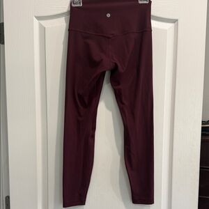 Lululemon align high rise 25” Garnet